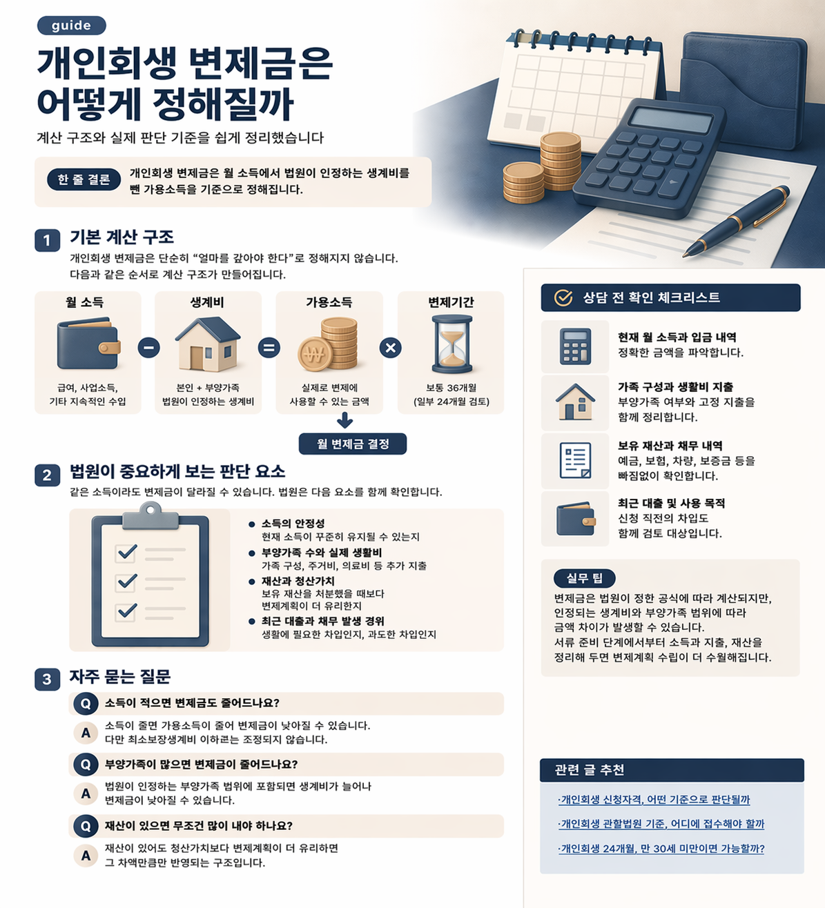 개인회생 변제금은 어떻게 정해질까? 대표 이미지