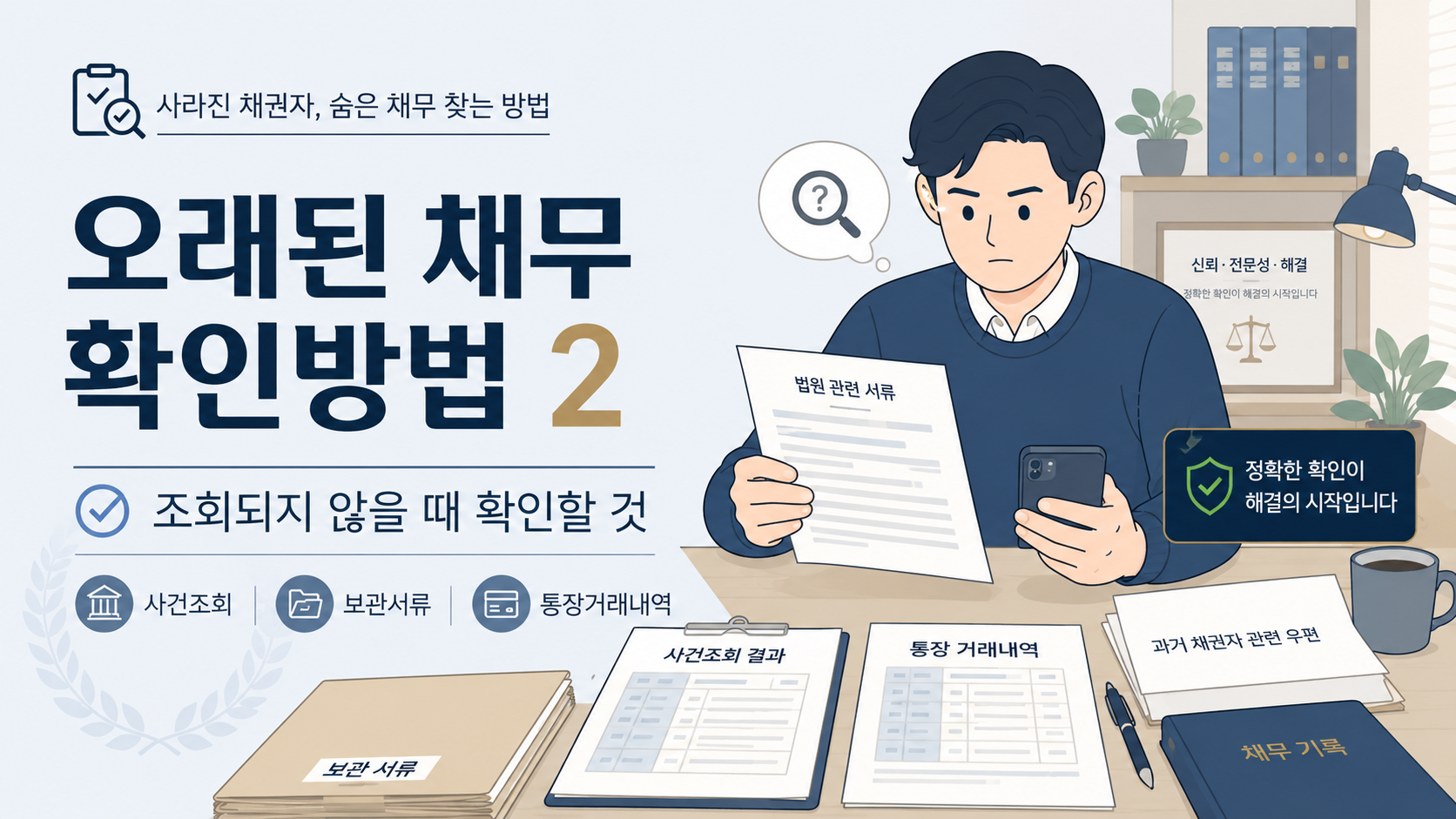 오래된 채무 확인하는 방법 2 | 조회되지 않을 때 확인할 것 대표 이미지