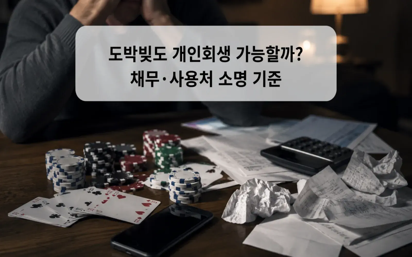 도박빚도 개인회생 가능할까? 채무·사용처 소명 기준 대표 이미지