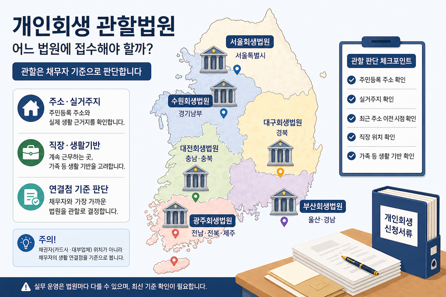 개인회생 관할법원 기준, 어디에 접수해야 할까 대표 이미지