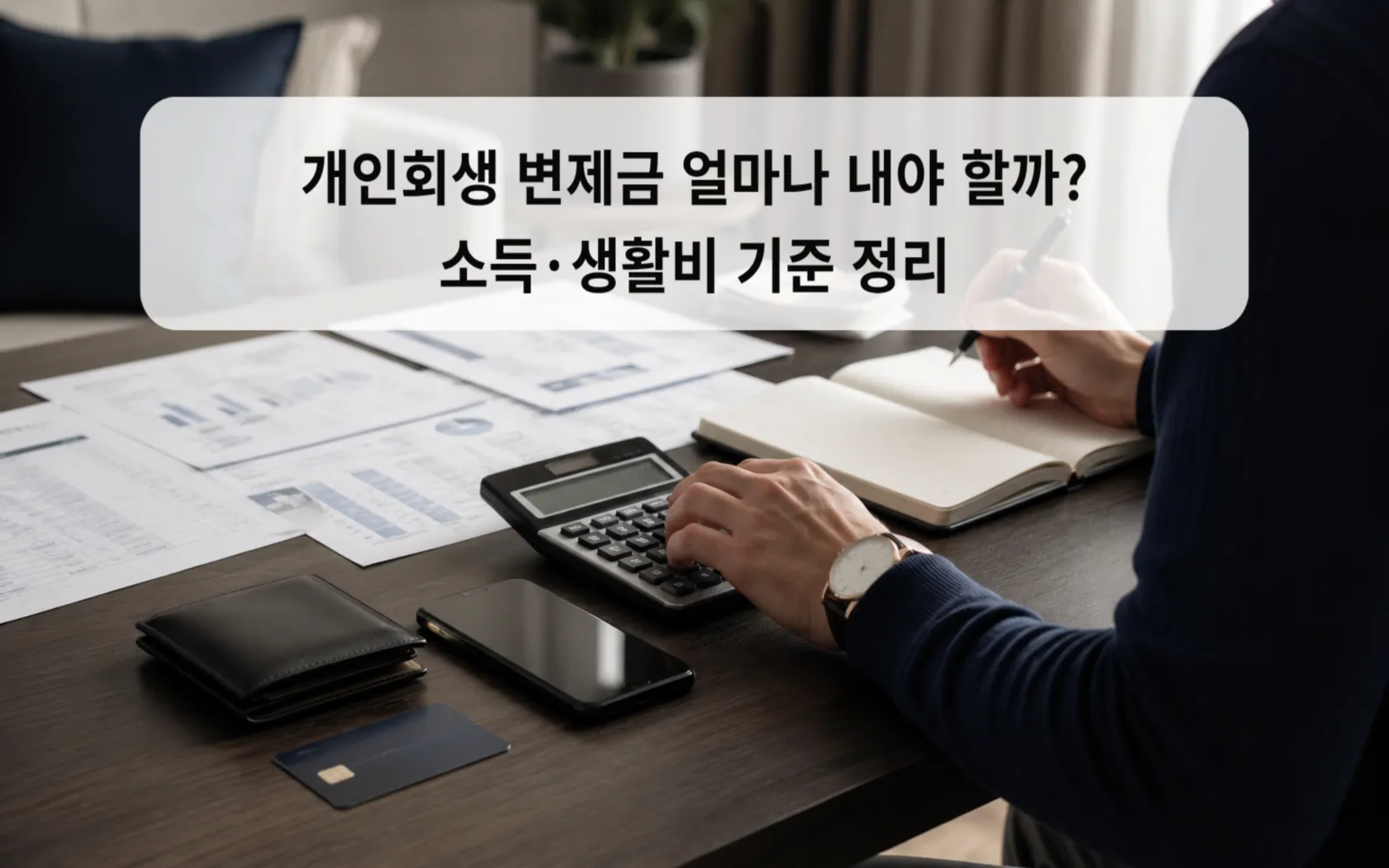 개인회생 변제금 얼마나 내야 할까? 소득·생활비 기준 정리 대표 이미지