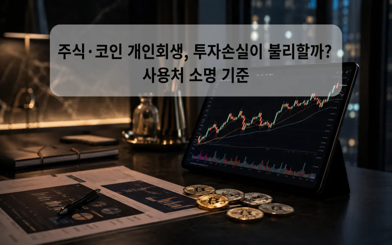 주식·코인 개인회생, 투자손실이 불리할까? 사용처 소명 기준 대표 이미지