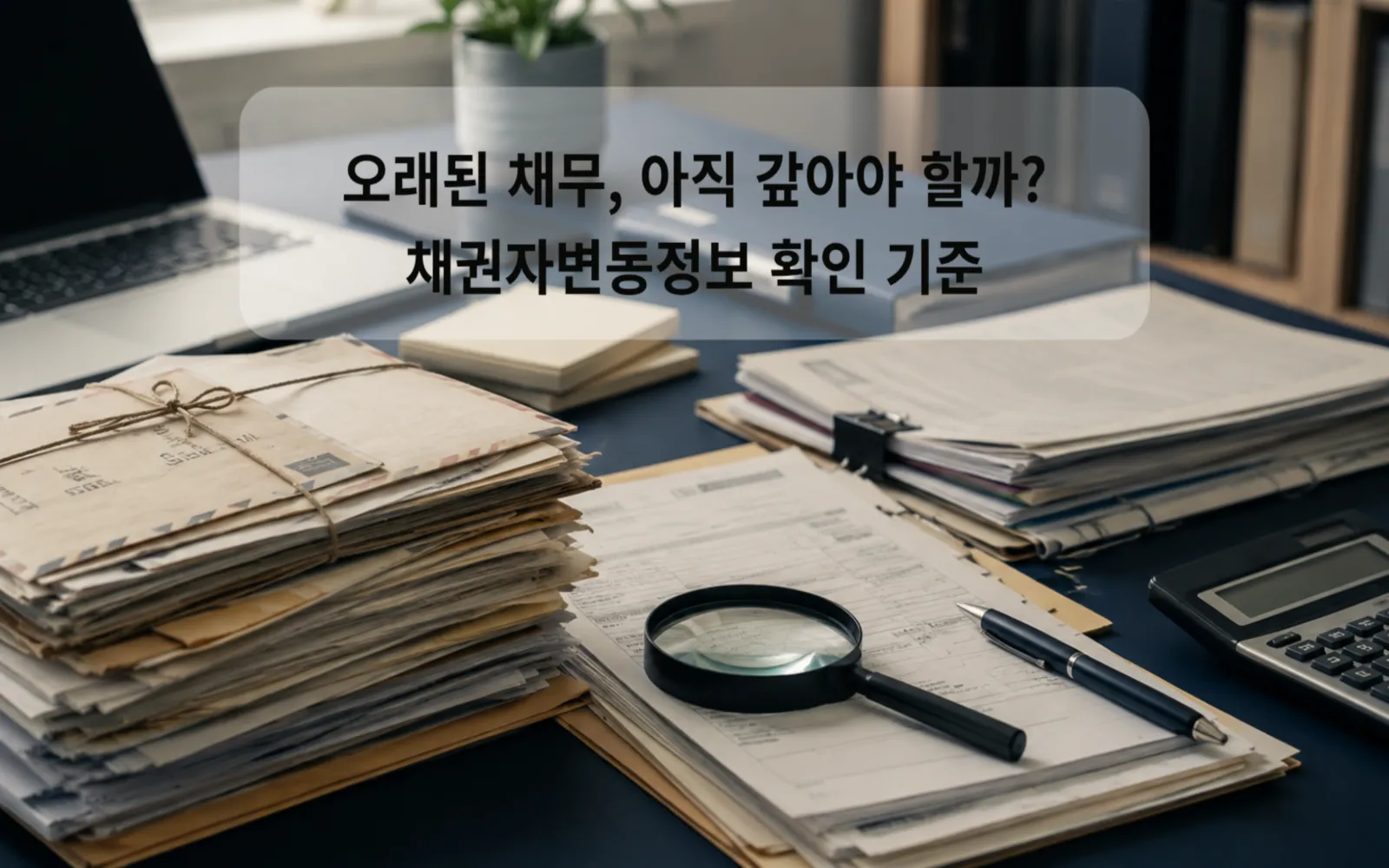 오래된 채무, 아직 갚아야 할까? 채권자변동정보 확인 기준 대표 이미지