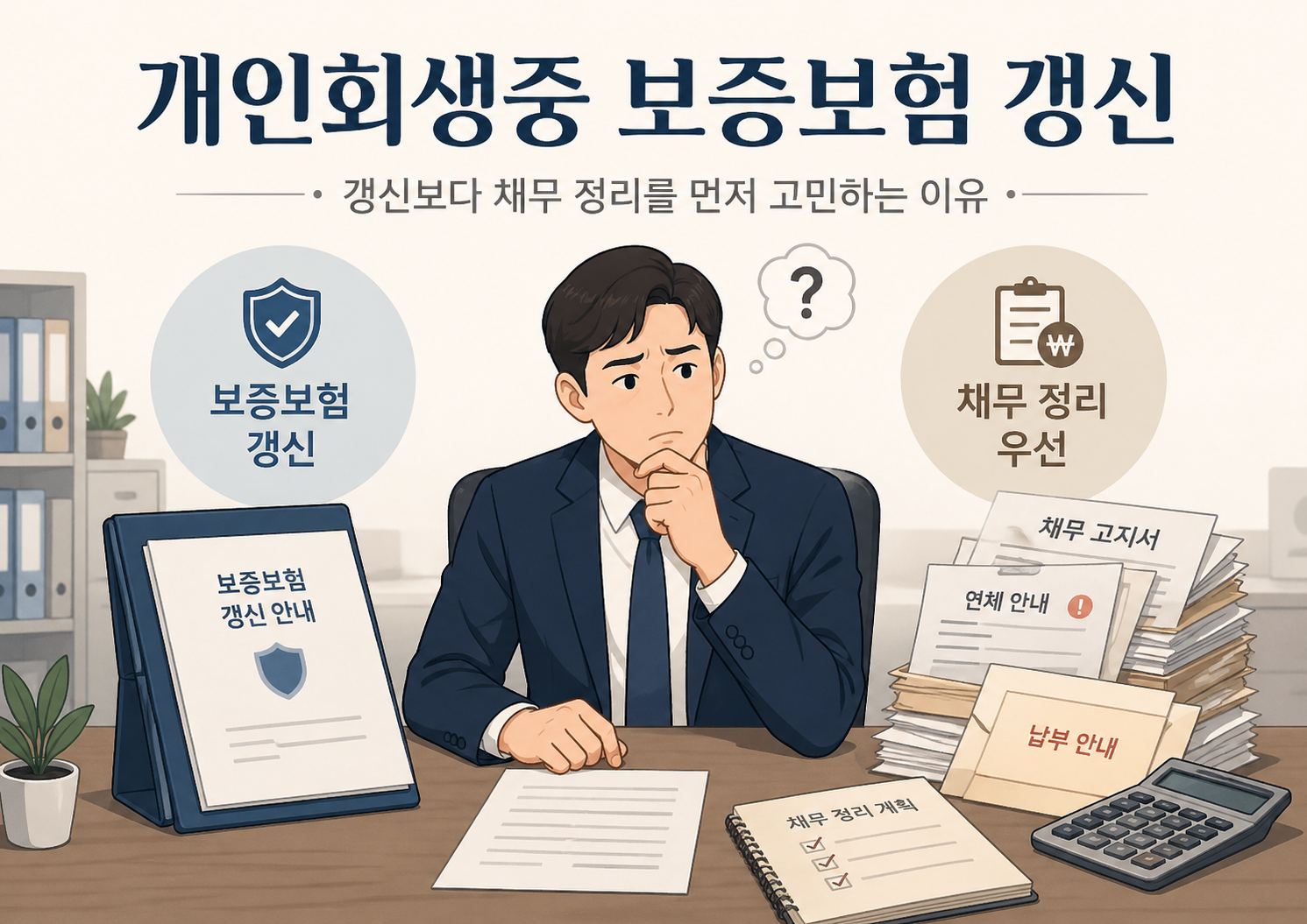 개인회생중 보증보험 갱신, 왜 많은 사람이 포기하고 회생부터 선택할까 대표 이미지